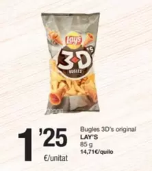 Oferta de Lay's - Bugles 3d's Original por 1,25€ en SPAR Fragadis