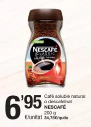 Oferta de Nescafé - Café Soluble Natural O Descafeinat por 6,95€ en SPAR Fragadis