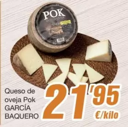 Oferta de García Baquero - Queso De Oveja por 21,95€ en SPAR Fragadis