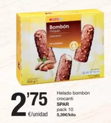 Oferta de Spar - Helado Bombon Crocanti por 2,75€ en SPAR Fragadis