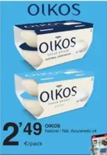 Oferta de OIKOS - Natural por 2,49€ en SPAR Fragadis