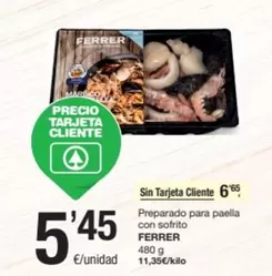 Oferta de Ferrer - Sin Tarjeta Cliente por 5,45€ en SPAR Fragadis