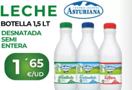 Oferta de Central Lechera Asturiana - Leche por 1,65€ en Quality Supermercados