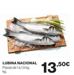Oferta de Lubina Nacional por 13,5€ en Hipercor