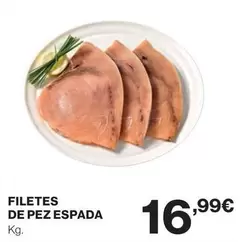 Oferta de Filetes De Pez Espada por 16,99€ en Hipercor