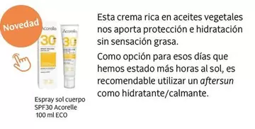 Oferta de Sol - Esta Crema Rica En Aceites Vegetales Nos Aporta Proteccion E Hidratacion Sin Sensacion Grasa en Veritas
