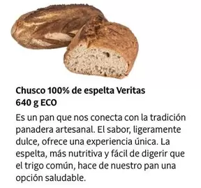Oferta de Chusco -  100% De Espelta Veritas en Veritas