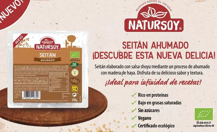 Oferta de Natursoy - Seitan Ahumado Descubre Esta Nueva Delicia! en Veritas
