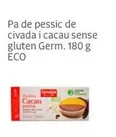 Oferta de Pa De Pessic De Civada I Cacau Sense Gluten Germ. 180 G Eco en Veritas