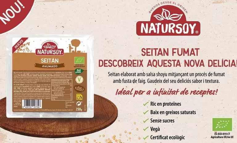 Oferta de Natursoy - Seitan Fumat Descobreix Aquesta Nova Delicia en Veritas