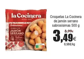 Oferta de La Cocinera - Croquetas De Jamon Serrano Sabroisimas por 3,49€ en Froiz