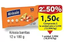 Oferta de Krissia - Barritas por 1,5€ en Froiz