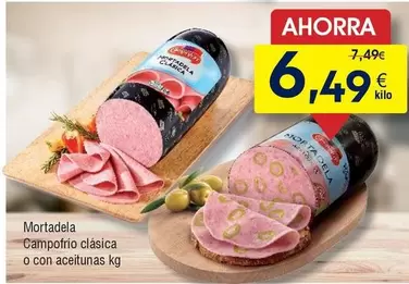 Oferta de Campofrío - Mortadela por 6,49€ en Froiz