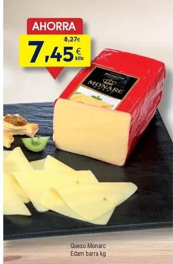 Oferta de Monarc - Queso Edam Barra por 7,45€ en Froiz
