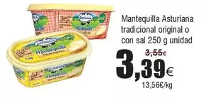 Oferta de La Asturiana - Mantequilla por 3,39€ en Froiz