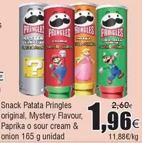 Oferta de Pringles - Snack Patata Original, Mystery Flavour, Paprika O Sour Cream & Onion por 1,96€ en Froiz