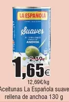 Oferta de La Española - Aceitunas  Suave Rellena De Anchoa por 1,65€ en Froiz