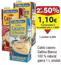 Oferta de Gallina Blanca - Caldo Casero 100% Natural por 2,2€ en Froiz