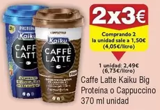 Oferta de Kaiku - Caffe Latte Big Proteina O Cappuccino por 2,49€ en Froiz
