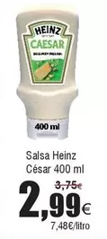 Oferta de Heinz - Salsa César por 2,99€ en Froiz