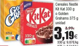 Oferta de Nestlé - Cereales Kit Kat O Golden por 3,19€ en Froiz