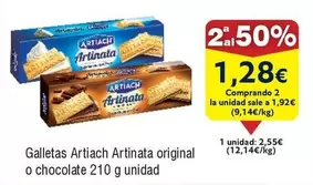 Oferta de Artiach - Galletas  Original O Chocolate por 1,92€ en Froiz