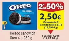 Oferta de Oreo - Helado Sandwich por 4,99€ en Froiz