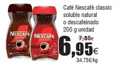 Oferta de Nescafé - Café Classic Soluble Natural O Descafeinado por 6,95€ en Froiz