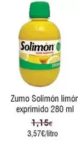 Oferta de Solimón - Zumo Limon Limon Exprimido por 1,15€ en Froiz