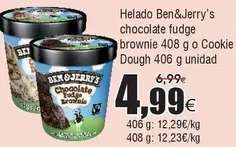 Oferta de Ben & Jerry's - Helado Chocolate Fudge Brownie 408 O Cookie Dough por 4,99€ en Froiz