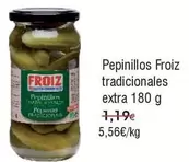 Oferta de Froiz - Pepinillos  Tradicionales Extra por 5,56€ en Froiz