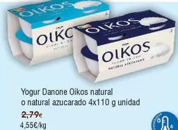 Oferta de Danone - Yogur  Oikos Natural O Natural Azucarado por 4,55€ en Froiz