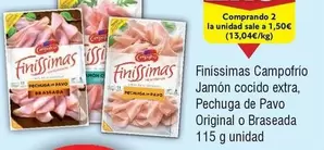 Oferta de Campofrío - Finissimas Jamon Cocido Extra por 1,5€ en Froiz