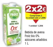 Oferta de Froiz - Bebida De Avena Bio 0% Azúcares Añadidos en Froiz