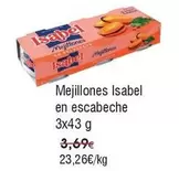 Oferta de Isabel - Mejillones En Escabeche por 23,26€ en Froiz