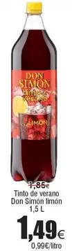 Oferta de Don Simón - Tinto De Verano Don Simon Limon por 1,49€ en Froiz