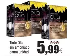Oferta de Garnier - Tinte Olia Sin Amoniaco Gama Unidad por 5,99€ en Froiz