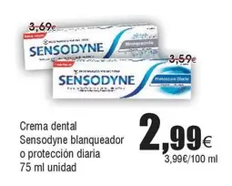 Oferta de Sensodyne - Crema Dental Blanqueador O Proteccion Diaria por 2,99€ en Froiz