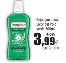 Oferta de Licor del Polo - Enjuague Bucal por 3,99€ en Froiz
