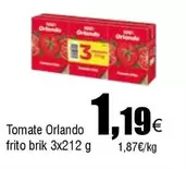 Oferta de Orlando - Tomate Frito por 1,19€ en Froiz