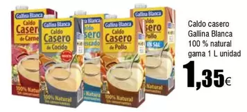 Oferta de Gallina Blanca - Caldo Casero 100% Natural Gama por 1,35€ en Froiz