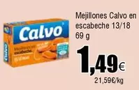Oferta de Calvo - Mejillones En Escabeche por 1,49€ en Froiz