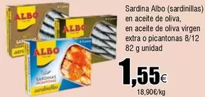 Oferta de Albo - Sardina por 1,55€ en Froiz