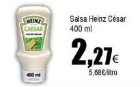 Oferta de Heinz - Salsa  Cesar por 2,27€ en Froiz