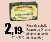 Oferta de Palacio - Filete De Caballa por 2,19€ en Froiz