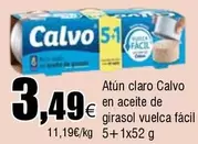Oferta de Calvo - Atun Claro En Aceite De Girasol por 3,49€ en Froiz