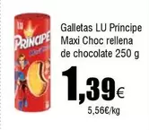 Oferta de Lu - Galletas  Principe Maxi Choc Rellena De Chocolate por 1,39€ en Froiz