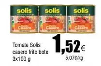 Oferta de Solís - Tomate Casero Frito Bote por 1,52€ en Froiz