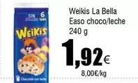 Oferta de Weikis - La Bella Easo Choco/leche por 1,92€ en Froiz
