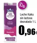 Oferta de Kaiku - Leche Sin Lactosa Desnatada por 0,96€ en Froiz